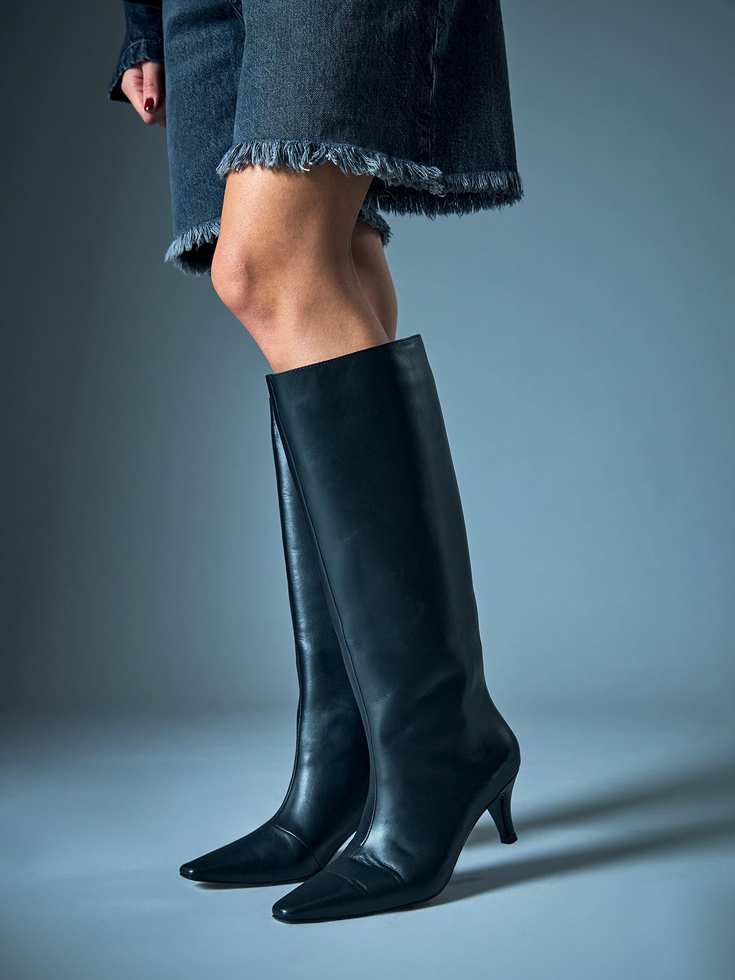 Leather Knee Boots