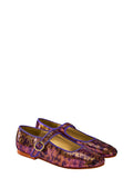 Romy iridescent leather ballet flats