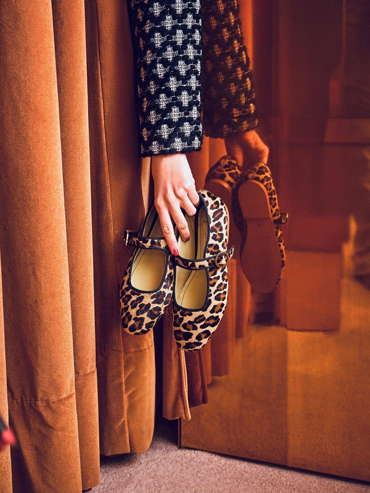 Romy leopard-print ballet flats
