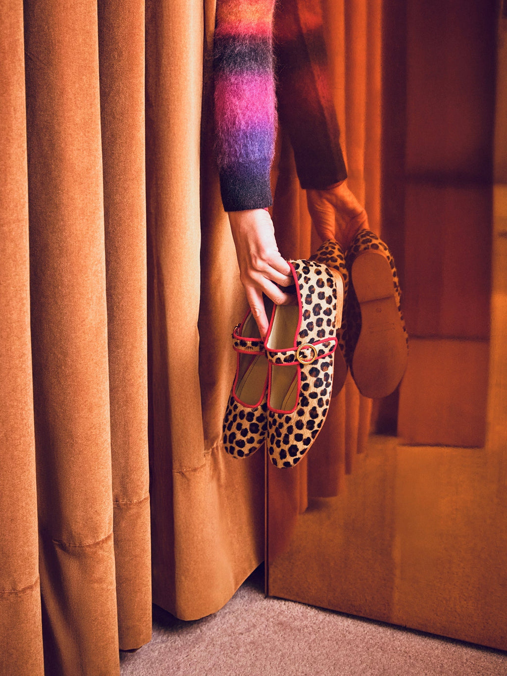 Romy leopard-print ballet flats