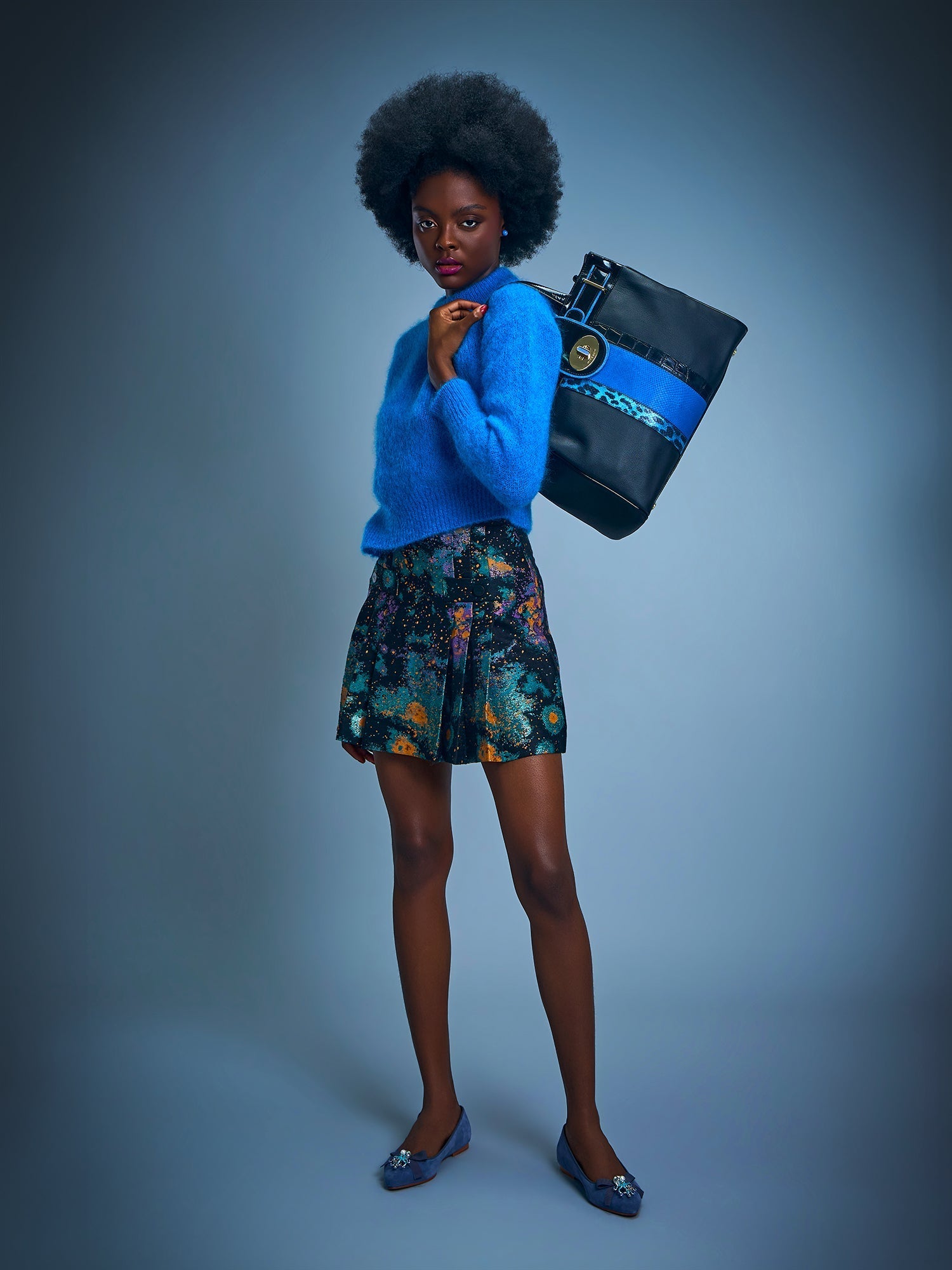 French Tissue Mini Skirt