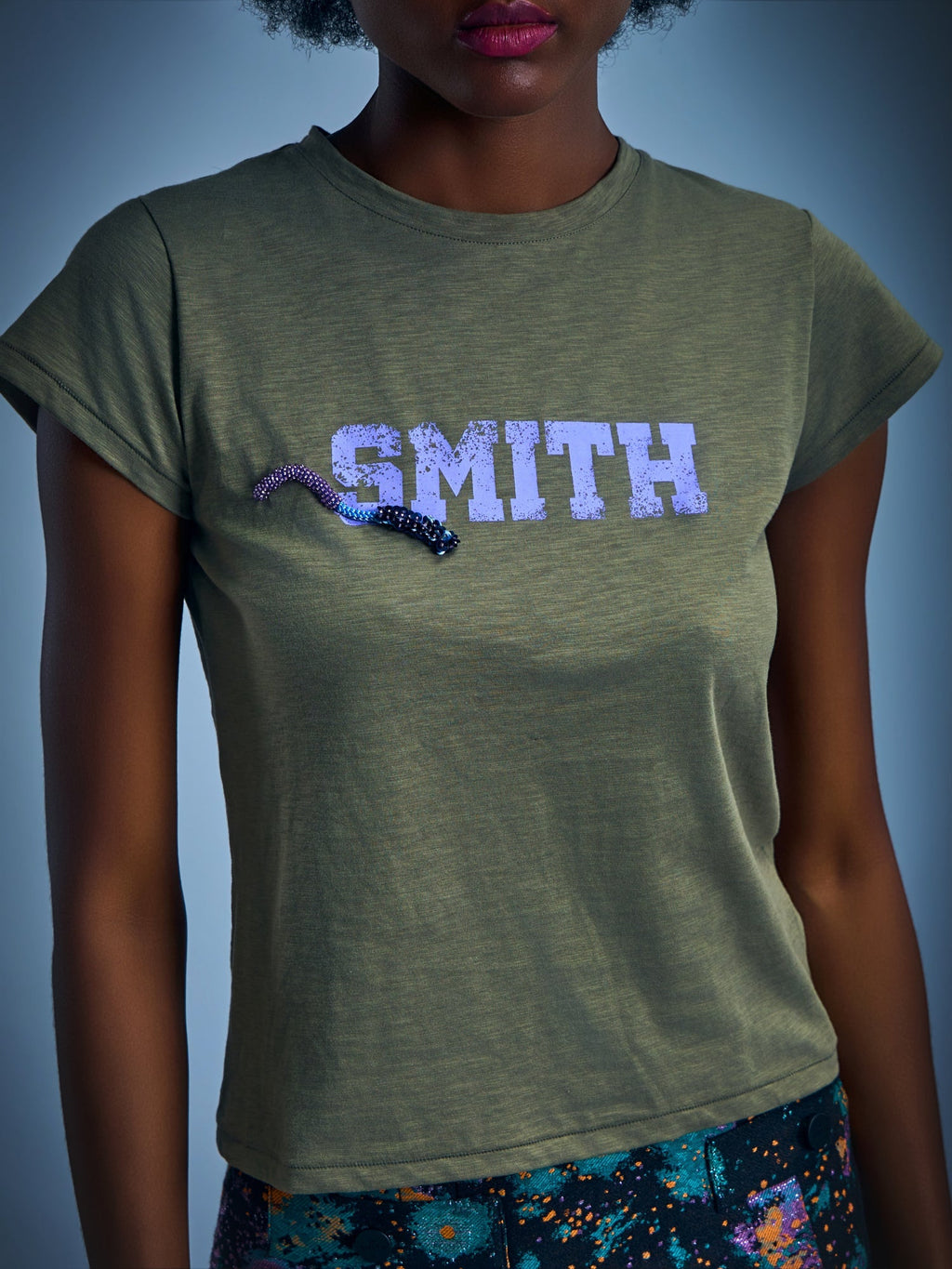 Embellished Cotton T-shirt
