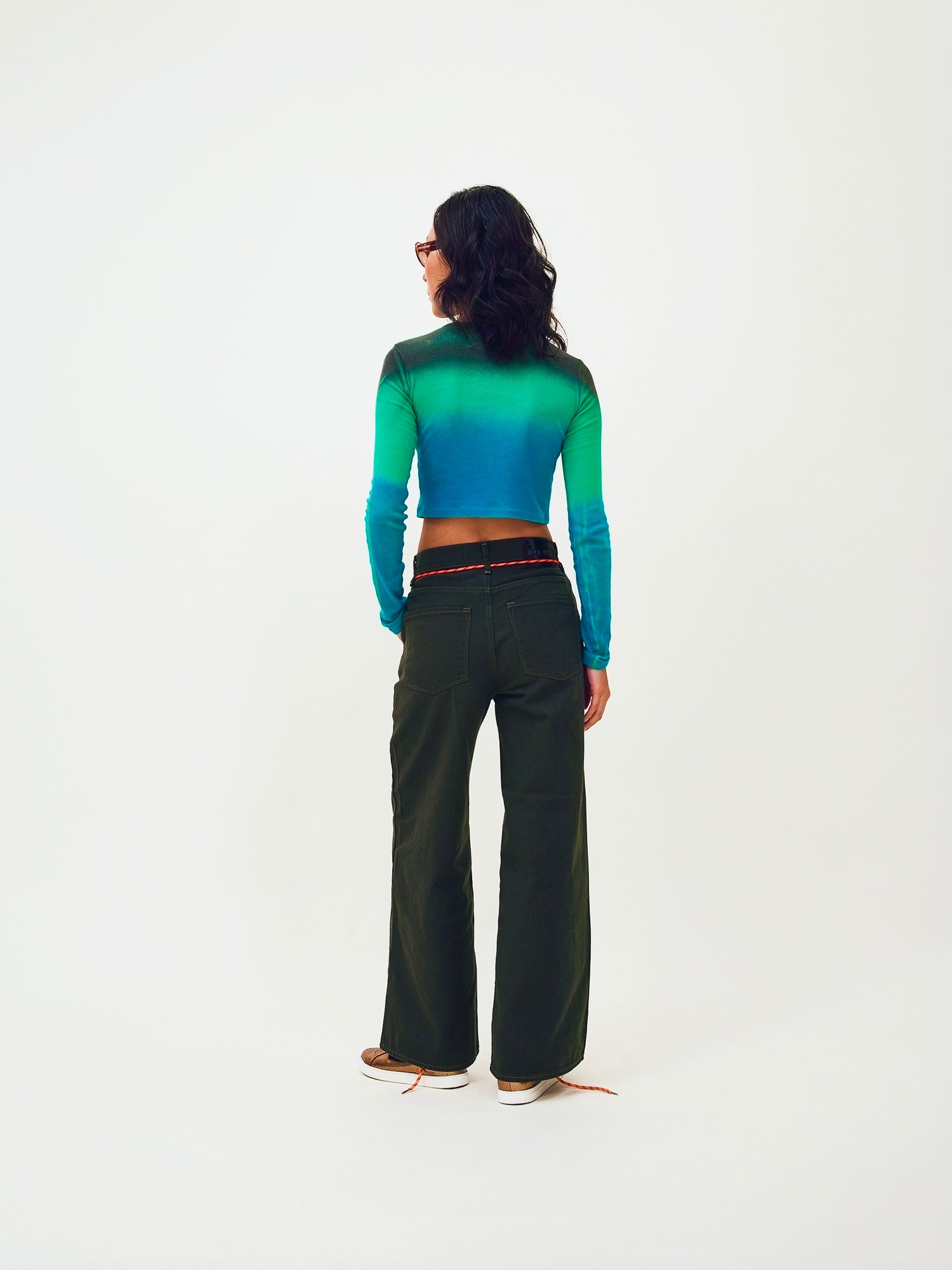 Cotton-Gabardine Straight-Leg Pants