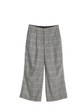 Glen Plaid Wide-Leg Pants