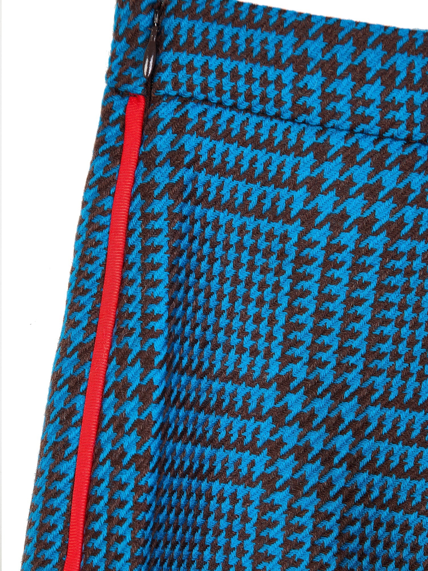 Tartan Wool Midi Skirt